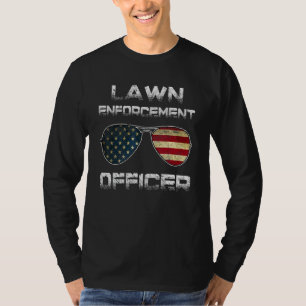 Camiseta Cortador de Grama Lawn Ranger no Jardim do Dia dos