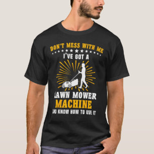 Camiseta Cortador de Grama para Jardim Máquina de Cortar Gr