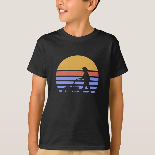 Camiseta Cortador de Grama Retro (Frente)