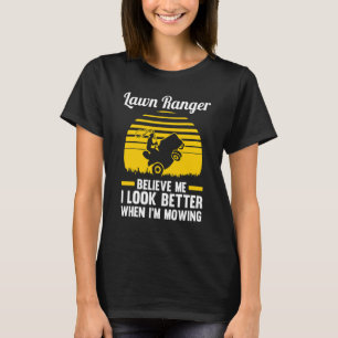 Camiseta Cortador de Relva Eu Acredito Que Eu Fico Melhor C