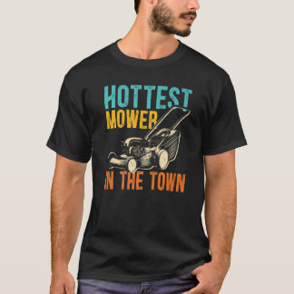 Camiseta Cortador De Relva Mais Quente Do Homem No Jardim D