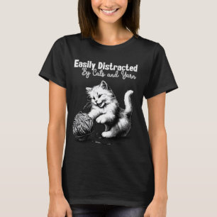 Camiseta Cortagem Adorável e Penteado Feliz de Gato