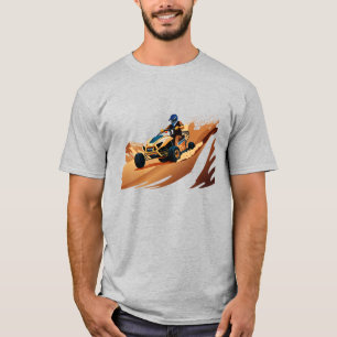 Camiseta Cortando as Dunas de Areia em ATV