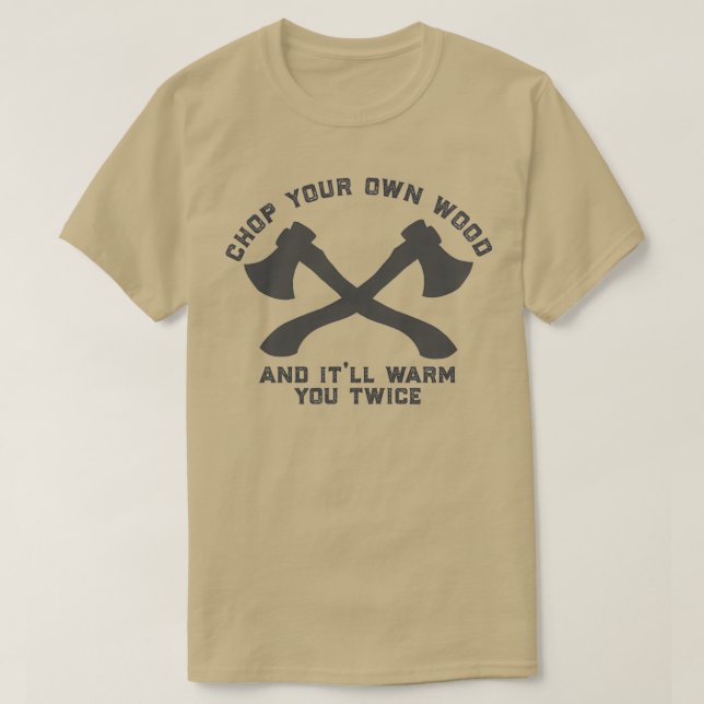 Camiseta cortar a sua própria madeira 2 1 (Frente do Design)