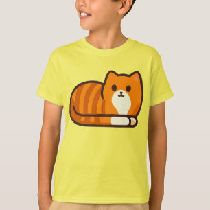 Camiseta Cortar Gato Laranja