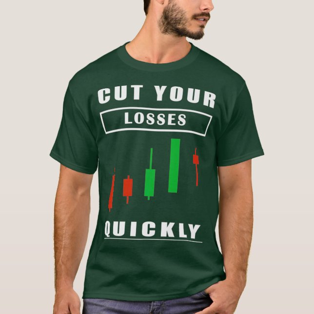 Camiseta Cortar Perdas Rapidamente - Número da Regra de Neg (Frente)
