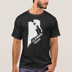 Camiseta Corte Curto de Design do Montanhador Hiker