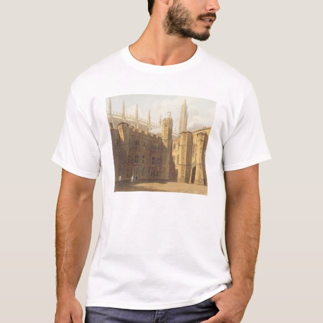 Camiseta Corte da Faculdade do rei, Cambridge, 'do Hist (Frente)
