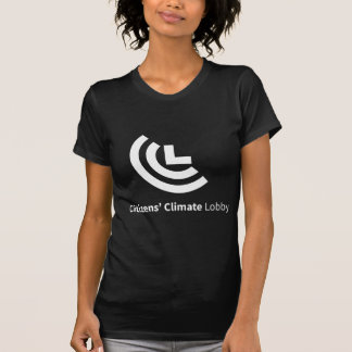 Camiseta Corte das senhoras do t-shirt do preto do logotipo