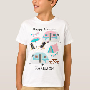 Camiseta Corte de acampamento da caravana retrô P