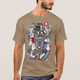 Camiseta Corte de Cabelo Robô de Barber Urbano