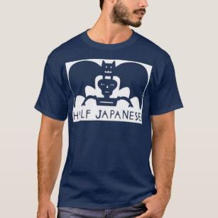 Camiseta Corte de papel metade do monstro japonês por Jad F