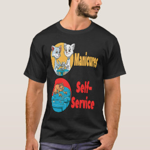 Camiseta Corte de Unhas de Gatos Manicure para um Gato Dono