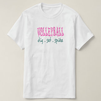Camiseta Corte de Volei Definir Arremesso (rosa/verde)