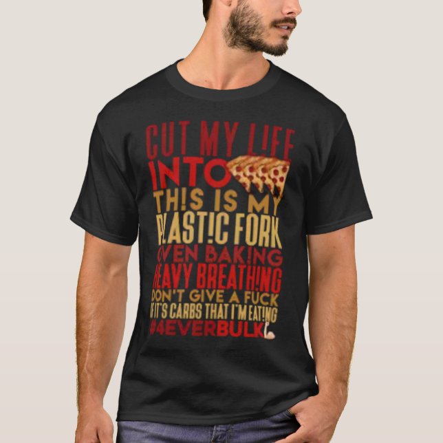 Camiseta Corte minha vida na Pizza Essencial T-Shirt (Frente)