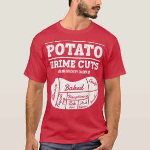 Camiseta Cortes De Batata Grime Alimentados Por Veggies Veg