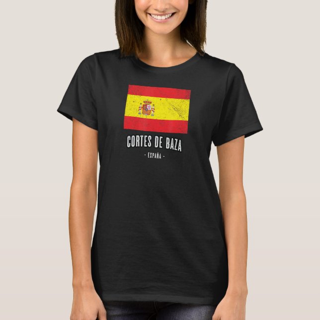 Camiseta Cortes De Baza Espanha Es Flag City Bandera Ropa (Frente)