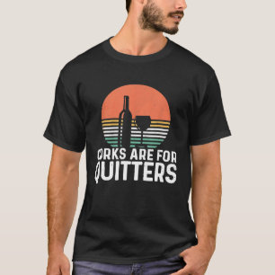 Camiseta Cortiça É Para Festa De Bebendo Engraçado De Vinho
