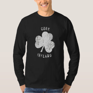 Camiseta Cortiça Irlanda Trevo Antigo Desgastado