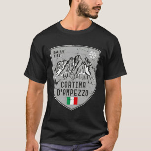 Camiseta Cortina D Ampezzo Mountain Italy Emblem