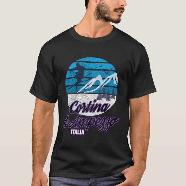Camiseta Cortina D'Ampezzo Dolzegovina Itália Resort Snowbo (Frente)