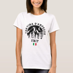 Camiseta Cortina D'ampezzo Itália Alpes Ski Resort Alpi