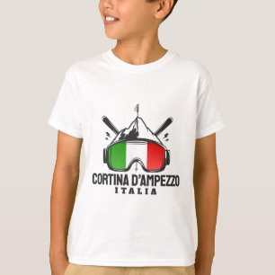 Camiseta Cortina D'ampezzo Itália - Esqui Retro Ski Resort