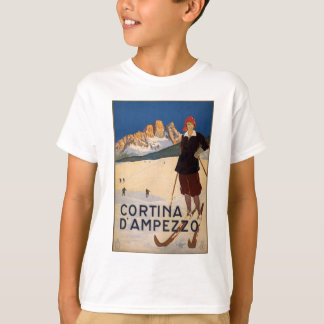 Camiseta Cortina d'Ampezzo Viagens vintage Art