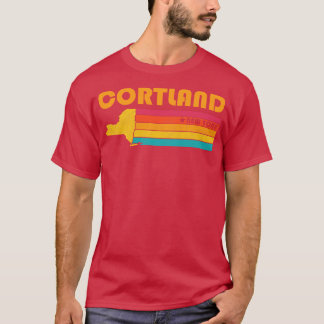Camiseta Cortland New York Vintage angustiou Souvenir