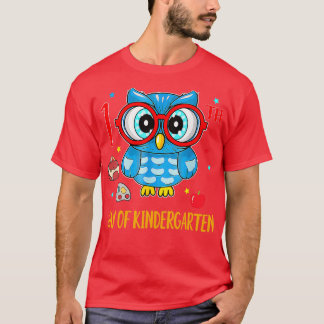 Camiseta Coruja 100º Dia do Jardim Infantil Engraçado 100 D