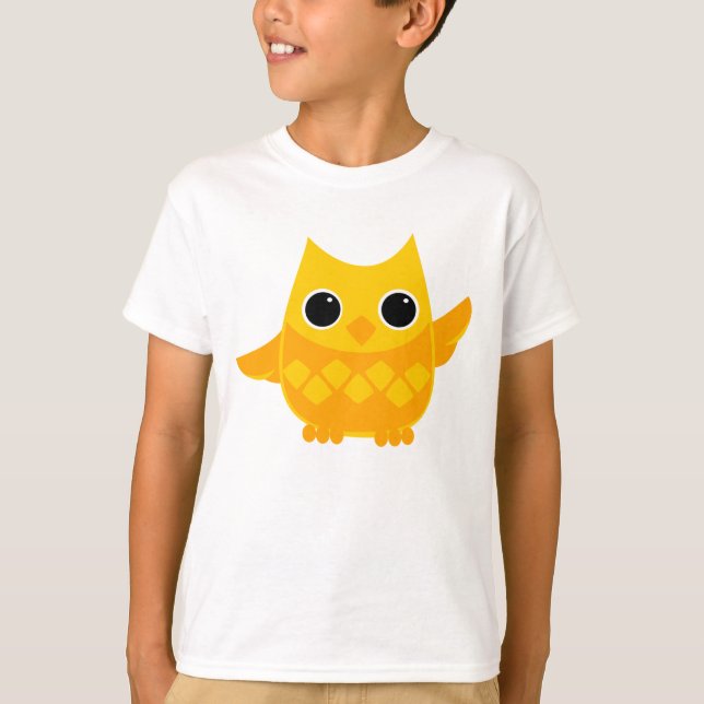 Camiseta Coruja Amarela (Frente)