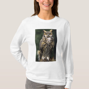 Camiseta Coruja-americana (Bubo virginianus), corpo inteiro