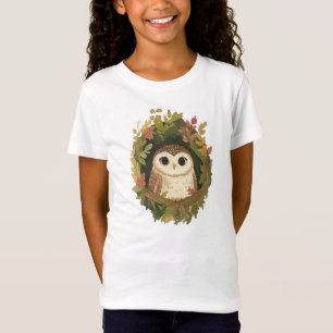 Camiseta Coruja Aquarela Fofa