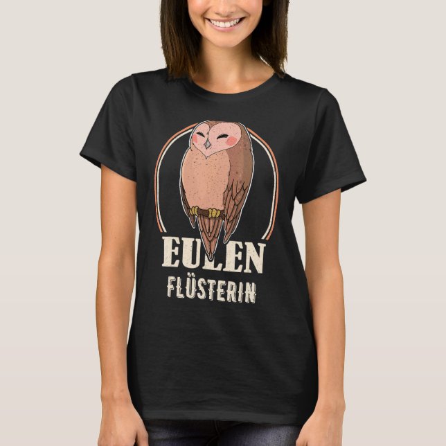 Camiseta Coruja Aves Ornitóloga Biologia Bióloga Noite Cu (Frente)