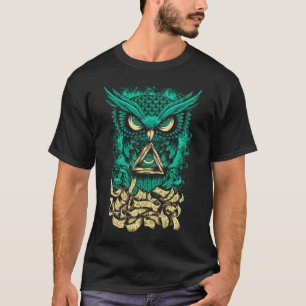 Camiseta Coruja azul