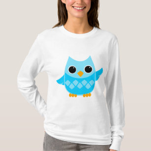 Camiseta Coruja azul