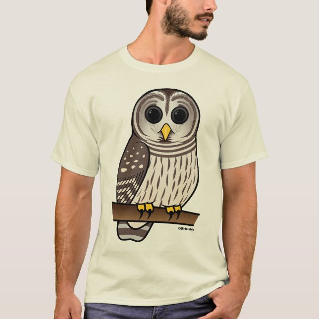 Camiseta Coruja barrada dos desenhos animados (Frente)