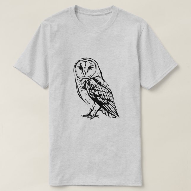 Camiseta Coruja-barreada (Frente do Design)