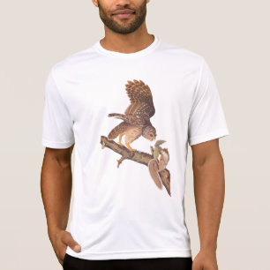 Camiseta Coruja Barred e Casal de Esquilo da Audubon