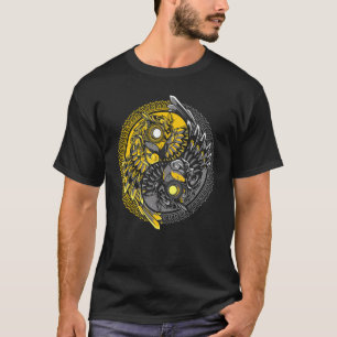 Camiseta Coruja Bonita Homens Mística Yin Yang Ows