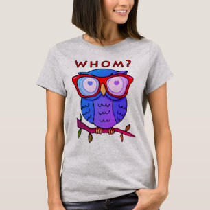 Camiseta Coruja bonito com boa gramática #2