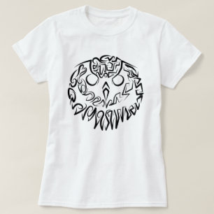 Camiseta Coruja Branca e Negra