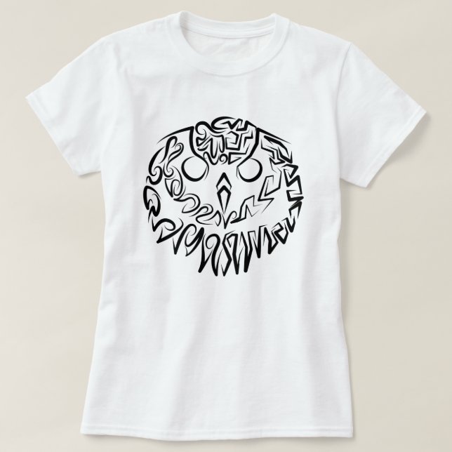 Camiseta Coruja Branca e Negra (Frente do Design)
