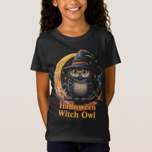 Camiseta Coruja Cachorra Caçada no Chapéu das Bruxas para o