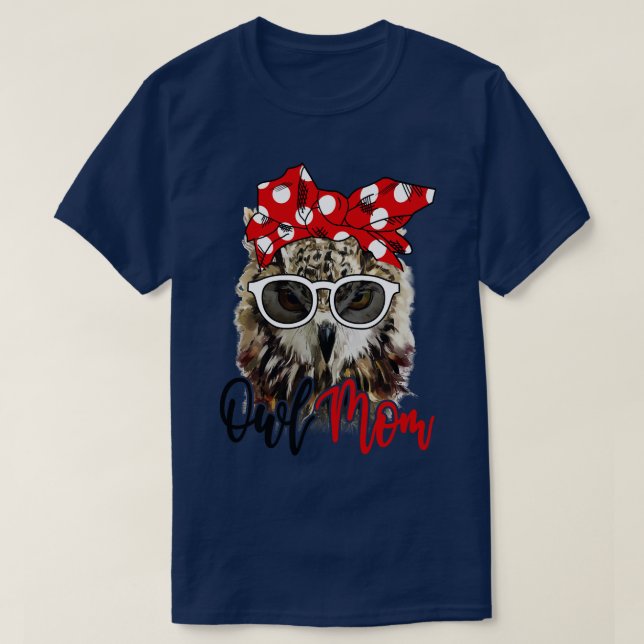Camiseta Coruja Camiseira Mãe Bandana (Frente do Design)