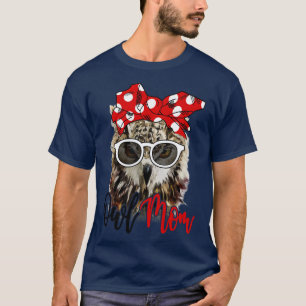 Camiseta Coruja Camiseira Mãe Bandana