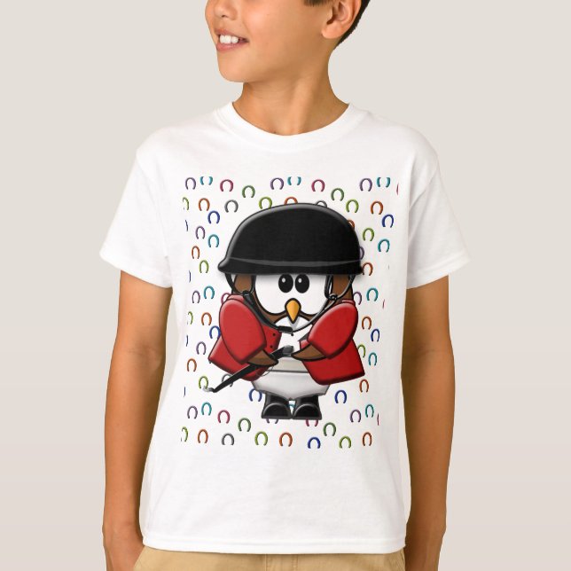Camiseta coruja cavaleiro de cavalo (Frente)
