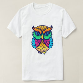 Camiseta Coruja Colorida