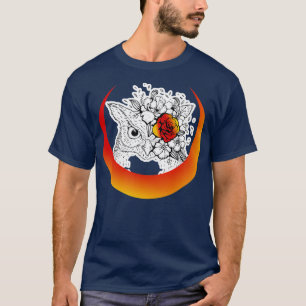 Camiseta coruja com lua crescente
