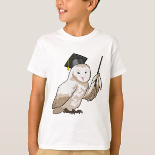 Camiseta Coruja como Professora com Ponteiro